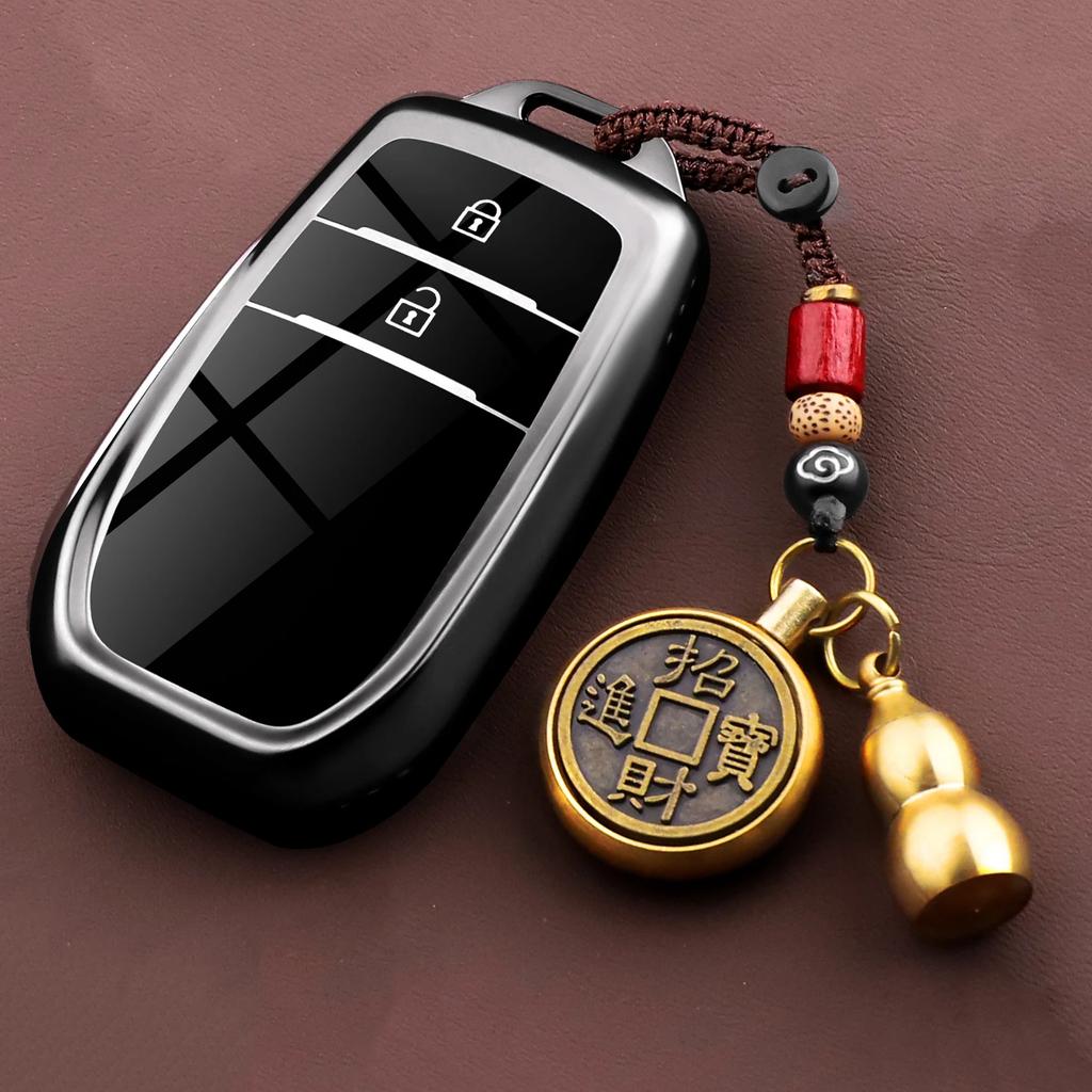 zfjpu3 Car Key Case Cover for Toyota Hilux Corolla Avensis Prado Fortuner RAV4 CHR 2 3 4 Buttons TPU Shell Accessories
