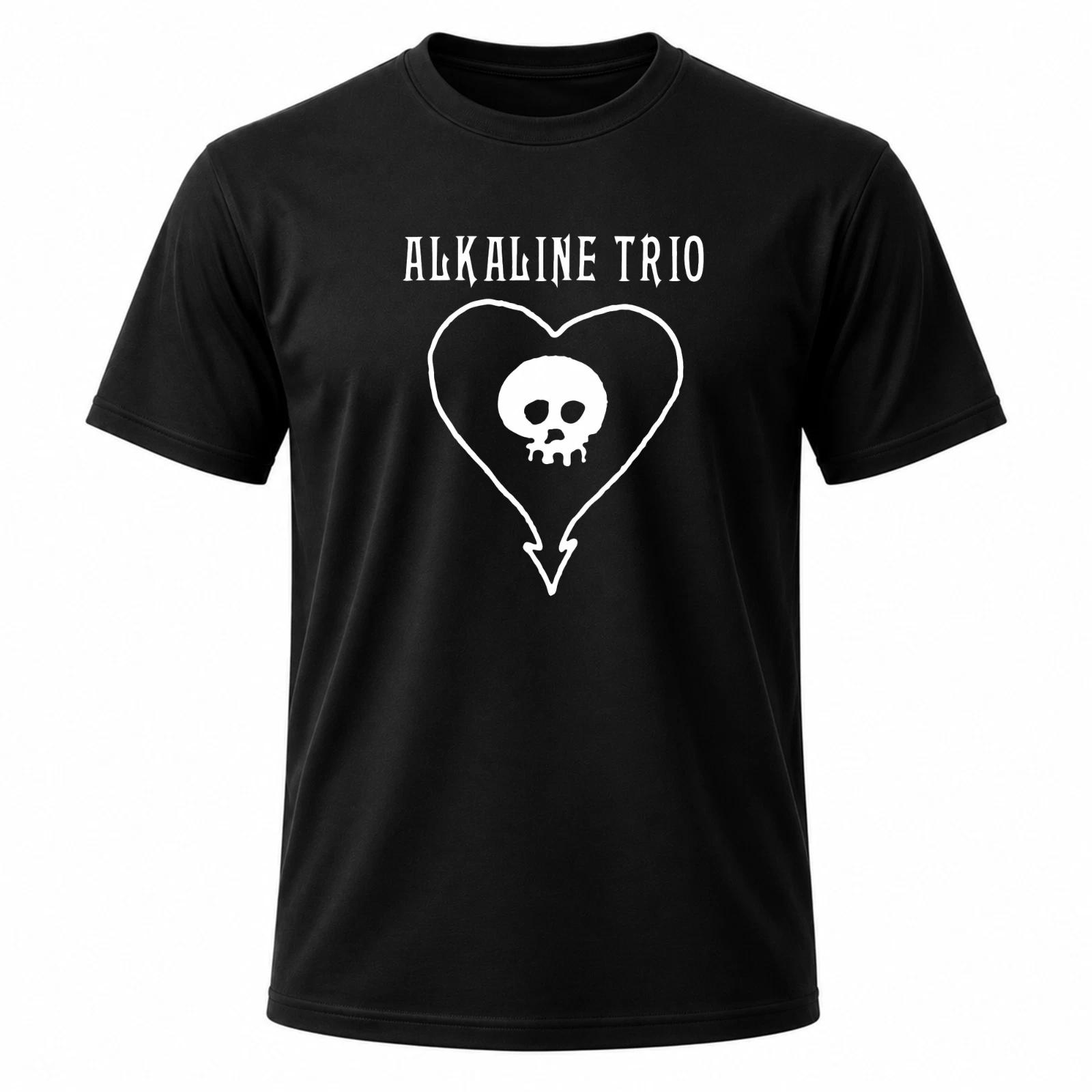 ALkaline Trio Heart Skull Men S Black Graphic T-Shirt XS