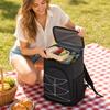 Oxford Fabric Insulated Backpack Cooler Bag with Zipper Large Capacity Portable Thermal Lunch Bag for Outdoor Travel Picnic Camping
