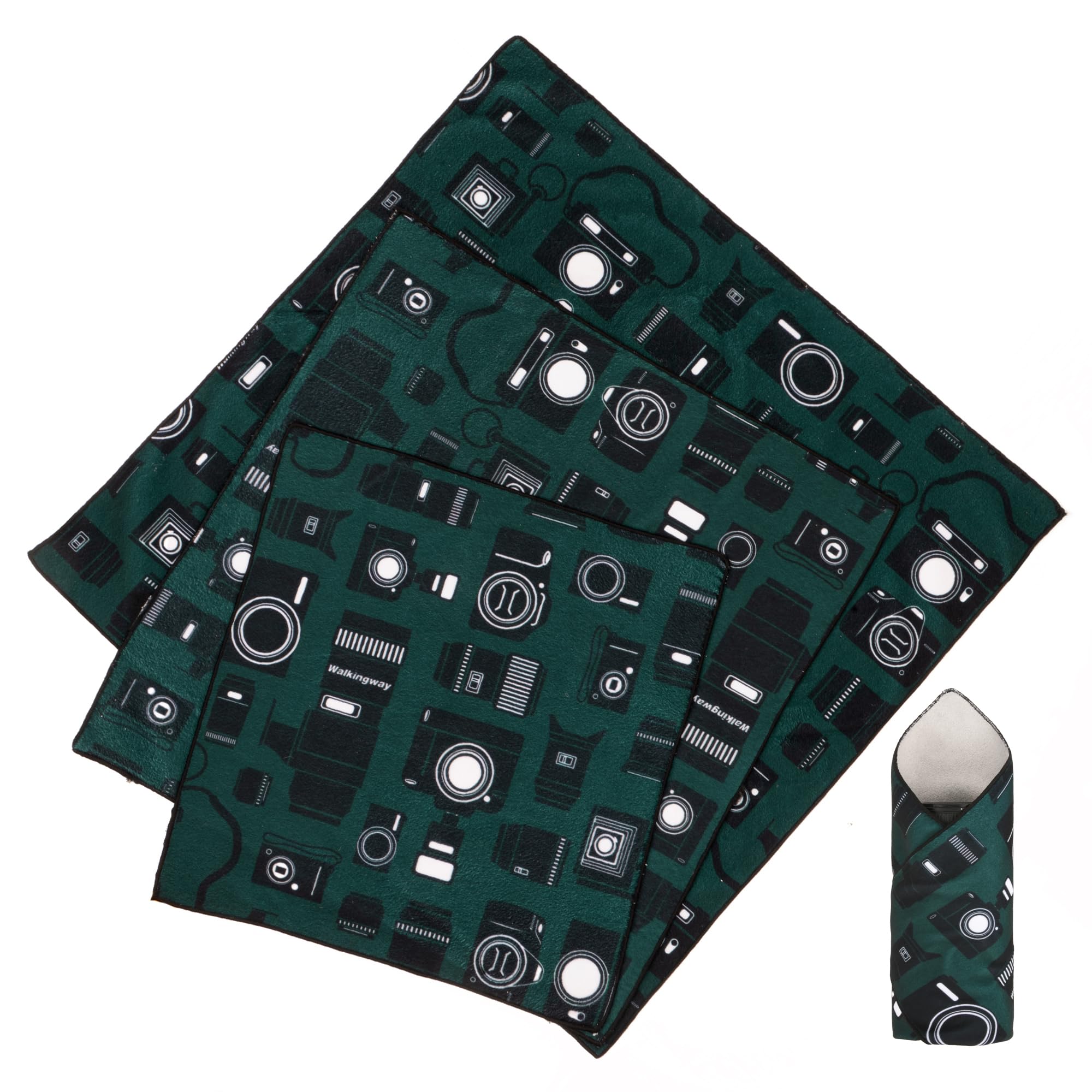 

GCJUYA Camera Wrap Wrapping Cloth Protective Cloth Sticky Cloth Cleaning Cloth Camera Accessories Protection Wrap Furoshiki Cover for Protecting Green