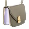 Salvatore Ferragamo Ferragamo Fiamma Small Leather Crossbody Grey