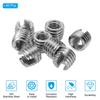 PATIKIL 20pcs M6*M10*12mm Self-Tapping Insert Nut Sleeves, 303 Stainless Steel, Slotted, for Screw Repair
