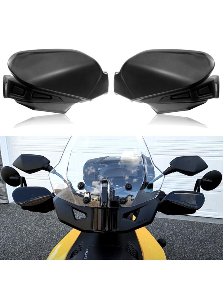 Black Handguards Protectors Wind Deflectors for Can-Am Ryker 600 900 Plastic Hand Guards Air Deflectors Kit 219400894