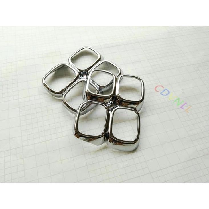 ABS Chrome Front Fog Light Lamp Trim Cover For Kia Sportage 2017-2019