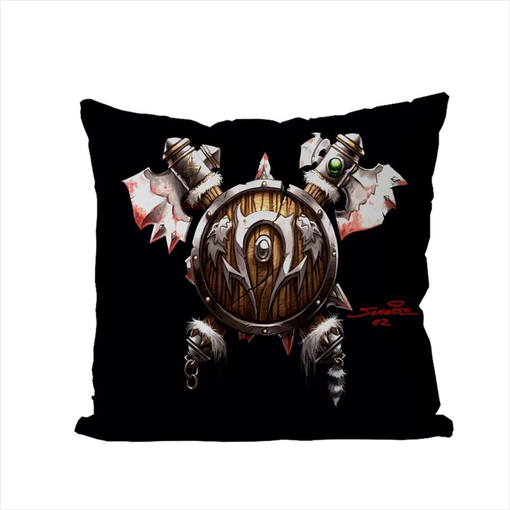 

Чехол для подушки World Of Warcraft WOW для автомобиля, дивана, декоративный домашний, двусторонний принт, плюшевый квадратный декоративный пилотный чехол для подушки 30x30cm
