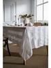 French Retro Jacquard Lace White Tablecloth Household Rectangular Coffee Table Dining Table Fabric Hollow