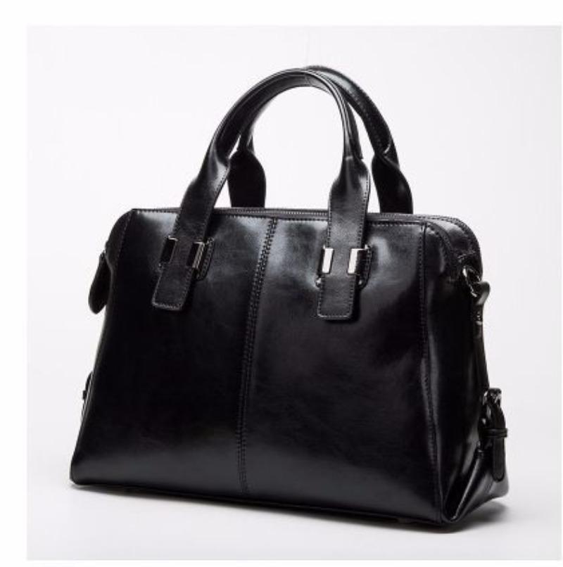 New European and American Fashion Genuine Leather Women's Bag Simple and Versatile Cowhide Crossbody Bag Handbag Large Bag