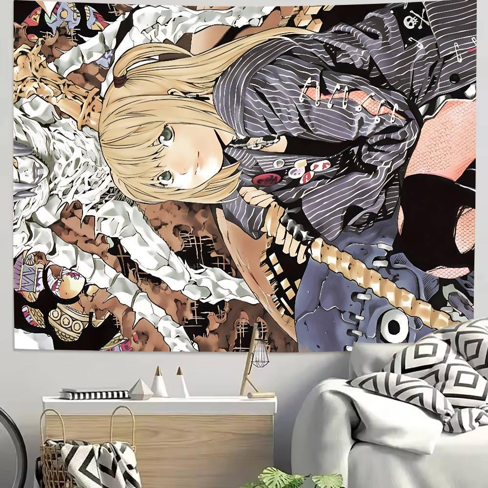 Fashion Hot DDeathS Cool NNote Anime Tapestry Decoration Bedroom Dormitory Background Cloth Holiday Living Room Club Tapestry