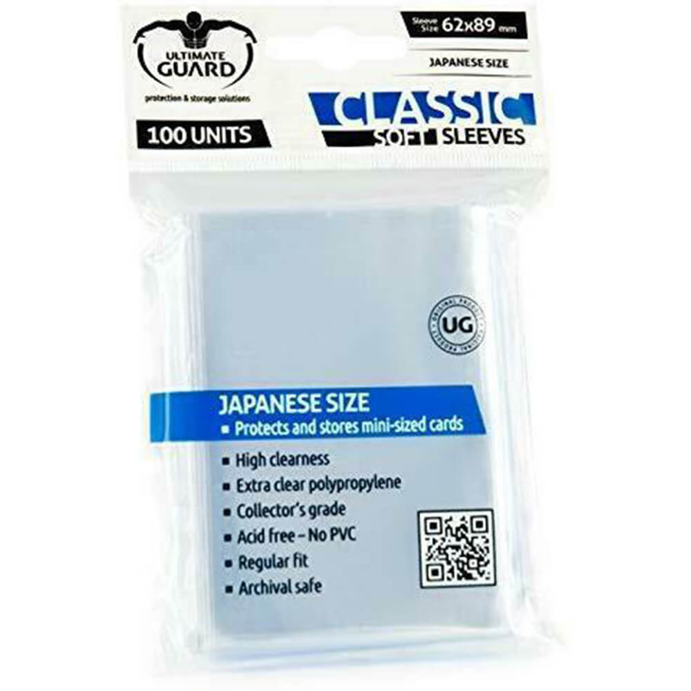 UG Classic Soft Sleeves Transparent 100pcs (Japanese)