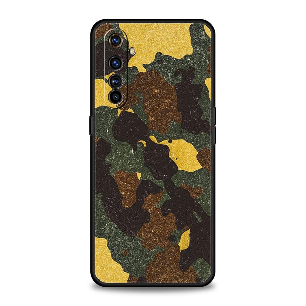 Colour Camouflage Camo For Realme GT Neo2 3 Phone Case For Realme 9 8 7 6 GT2 Pro Plus 5G 8i 9i C3 C21 C11 C25 C35 C21Y Cover
