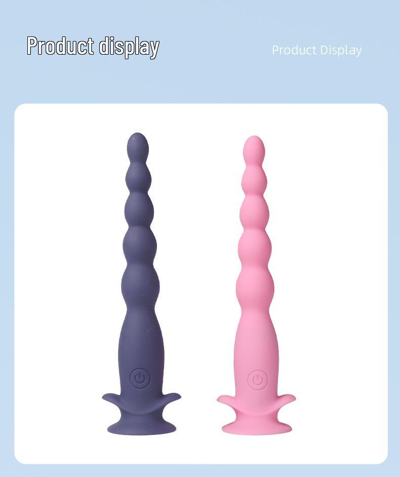Vibrating Anal Beads with Suction Cup for Newbies - SM Adult Toy Dilator