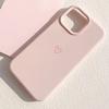 Pink Minimalist Heart-shaped Phone Case For 17 Pro Max 17 Air 16 Plus 17 16 15 14 13 12 11 Cartoon-style Aesthetic Cover