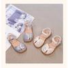 Girls Bowknot Closed Toe Soft Sole Korean Style Sweet Princess Kids Sandals