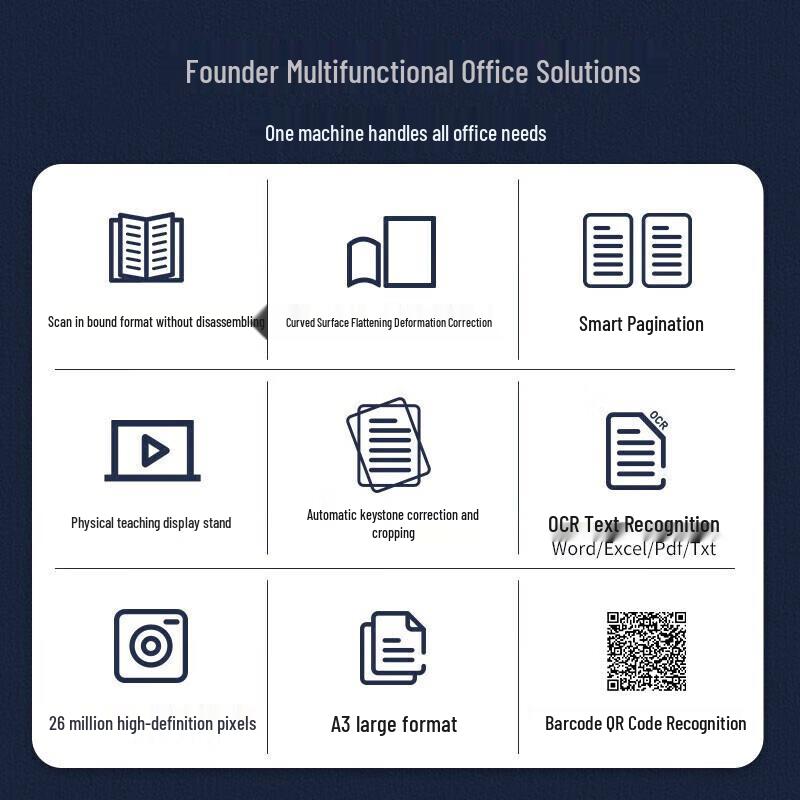 Founder High-Resolution Document & Book Scanners CN plug (adapter included)