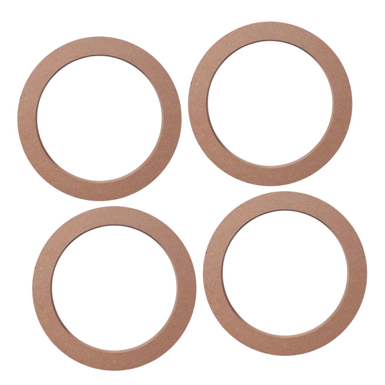 

ABOOFAN 2 Pairs Wooden Horn Mat Speaker Mounting Spacer Equalizador Car Audio Car Speaker 16.4X16.4cm