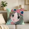AAzumanga Daioh Cartoon Print Throw Pillow Cover Square Cushion Case for Living Room Bedroom Decor
