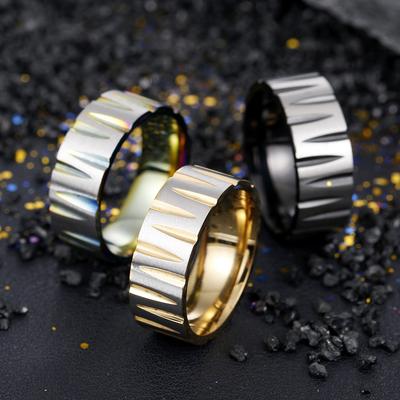 New Fashionable Personalized Stainless Steel Retro Ring
