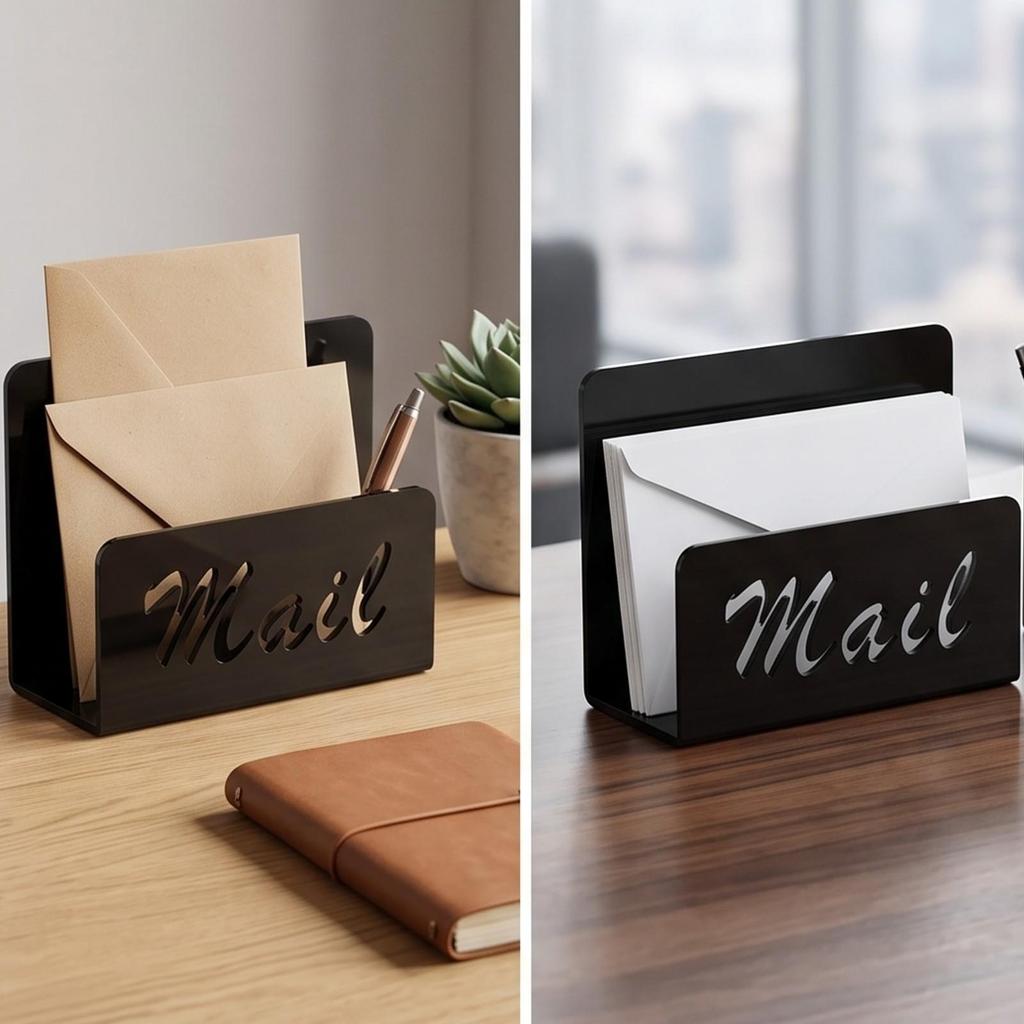 Desktop Mail Organizer Compact Envelope Holder Space-Saving for Study Table