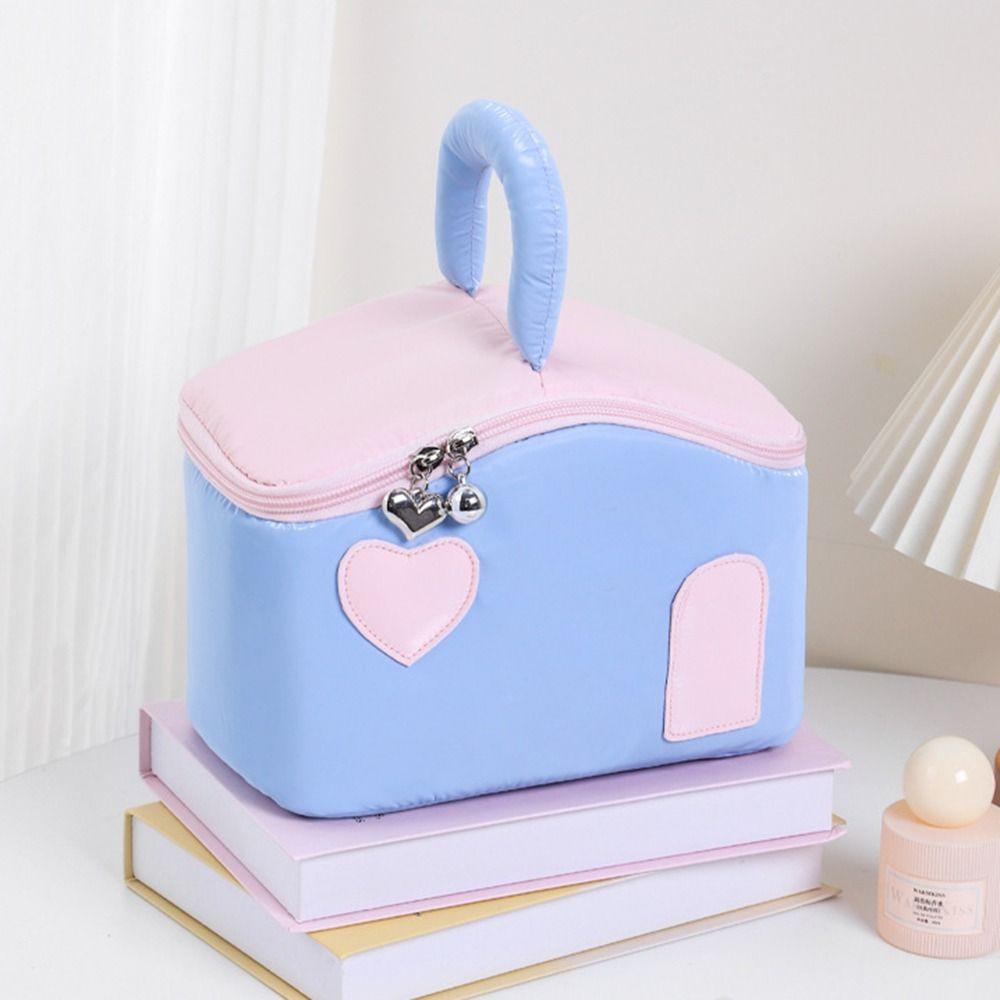 Korean Style Cosmetic Storage Bags Large Capacity Travel Wash Handbag Cartoon Makeup Bags  Camping