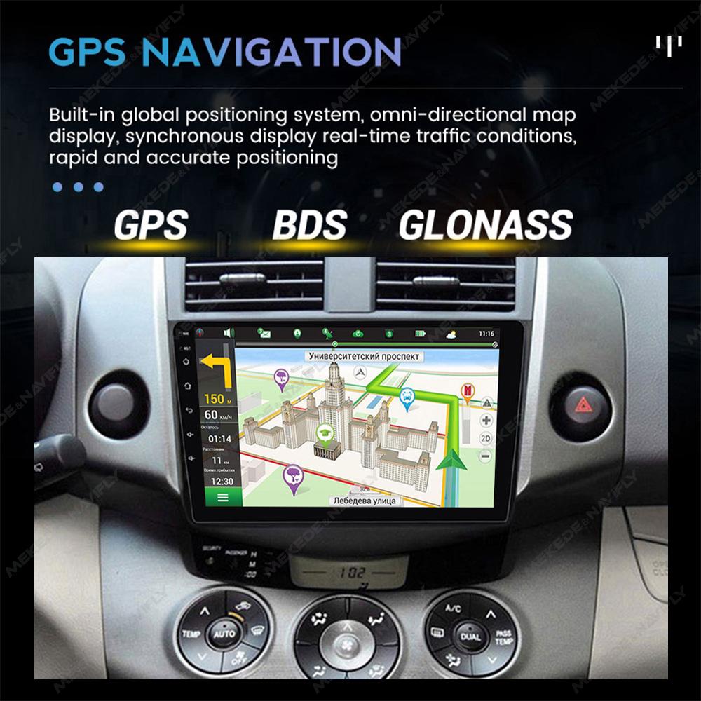Navifly 2din Radio Auto Android Player Multimedia Video Navigație GPS Pentru Toyota RAV4 Rav 4 2005-2013 Carplay Stereo Unitate Principală