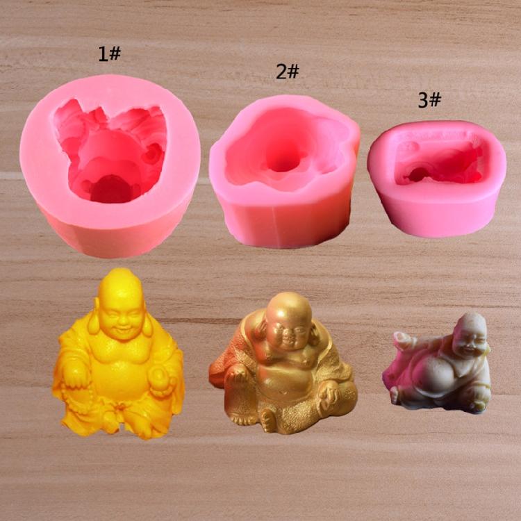 Maitreya Statue Candle Mold Multifunction Crystal Epoxy Resin Silicone Mold
