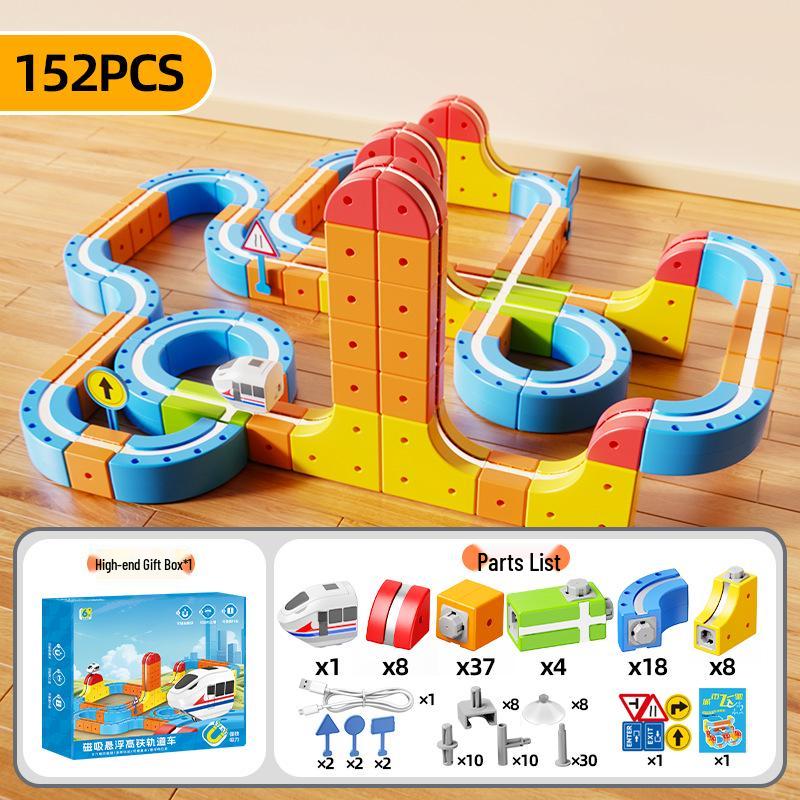 Magnetic Anti-Gravity Track Car: Versatile Building Blocks Train Toy for Kids
