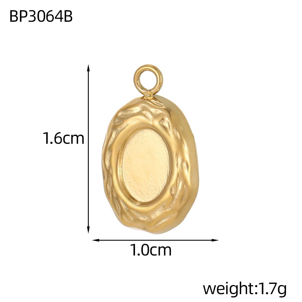 CARLIDANA Hot Sale Stainless Steel Charm Flower Moon Star Hamsa Evil Eye Necklace Inset Stone Pendants Women's DIY Jewelry