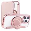 Cards Bag Wallet Leather Case for iPhone 16 Pro Max 15 Plus 14 13 12 for Magsafe Magnetic 360 Rotating Kickstand Flip Book Cover