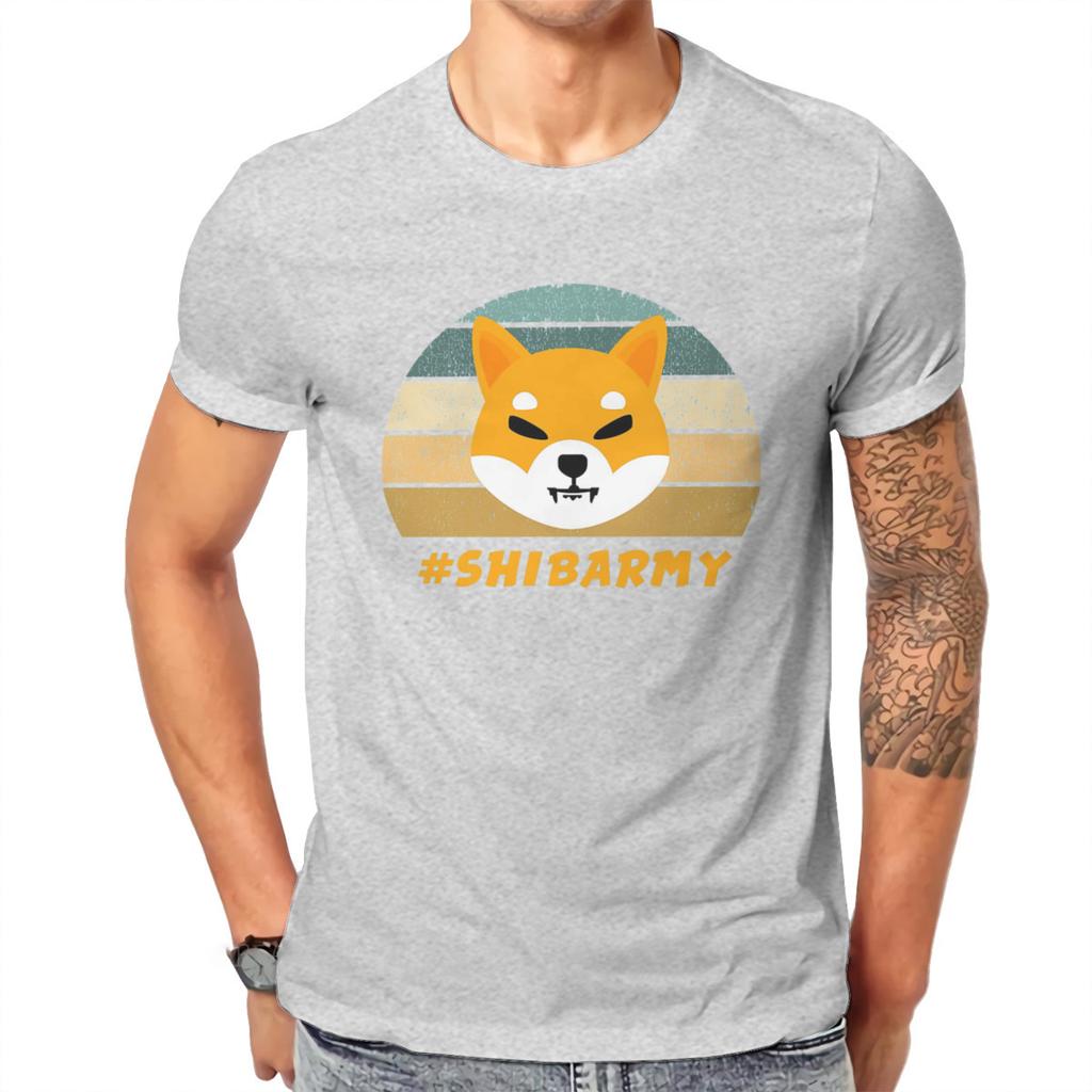 Cryptocurrency Crypto Miner Shiba Inu Shibarmy T Shirt Harajuku Graphic High Quality Tshirt Loose O-Neck Streetwear
