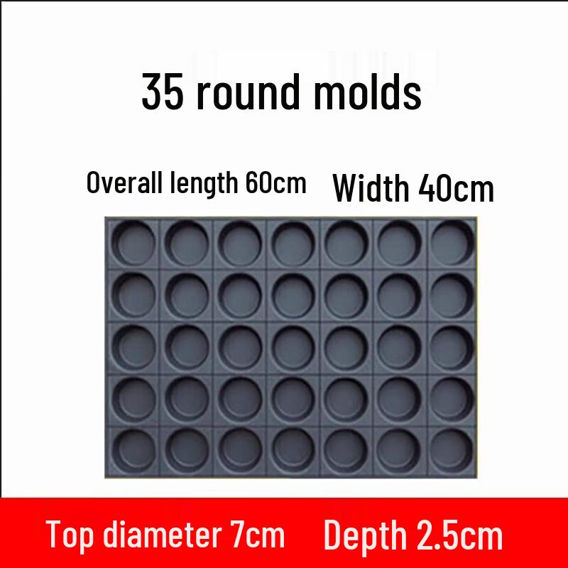 Ningzhao Non-stick 24-Cavity Round Cake Mold