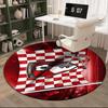 1PC round rug Soccer Ball Afc Crest Printed , Round Chair Rug, Decorative Carpet Floor Mat, Fan gifts Christmas gift