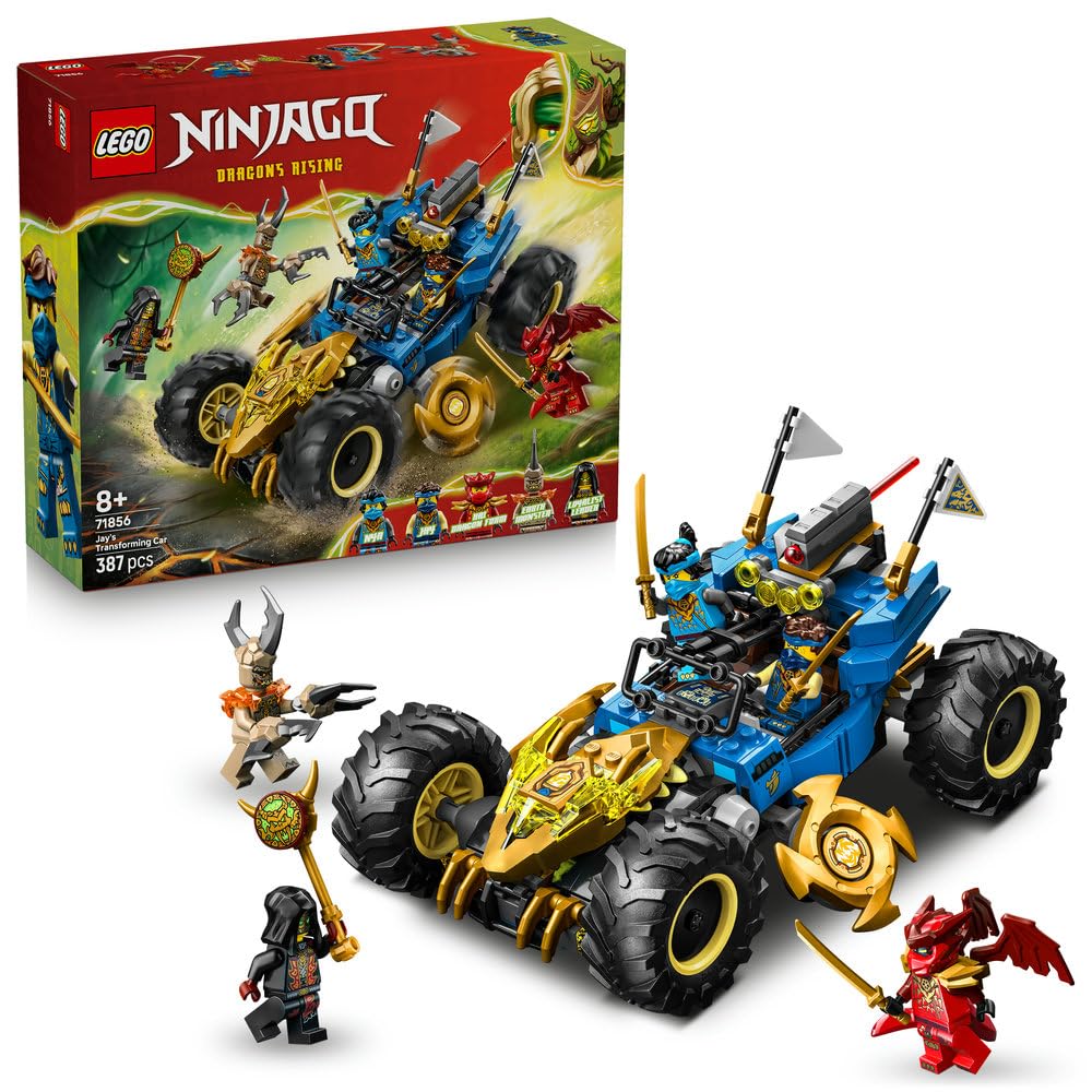 LEGO Ninjago Jay s Transforming Vehicle Playset 71856 Birthday Gift Blocks Kids 8-10 Years Old Vehicles Car Minifigure Game