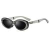 Sun Glasses Women Anti-reflective Elliptical Frame Folding Sunglasses Vintage Sunglasses for Men