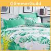 Premium Quality Tropical Leaf Quilt Cover Doona Cover Duvet Cover Bedding Set Single Double King