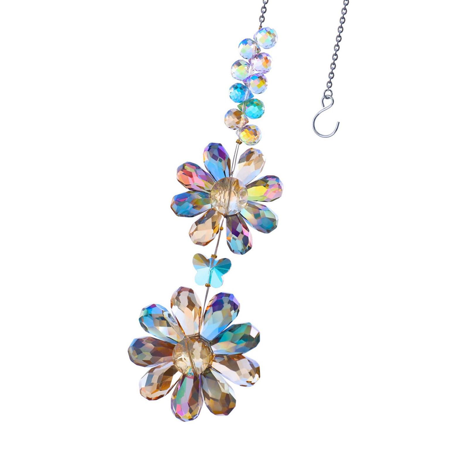 

Кристальный ловец солнца «Подсолнух» с дополнительным цветовым эффектом для очаровательных радужных световых узоров, отражатель солнечного луча B