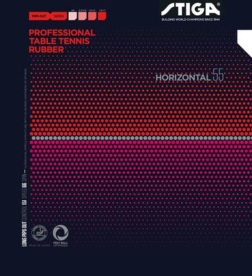 STIGA Masa Tenisi Lastiği Yüksek Tane Lastik Yatay 55 Kırmızı Ekstra İnce 1711550506