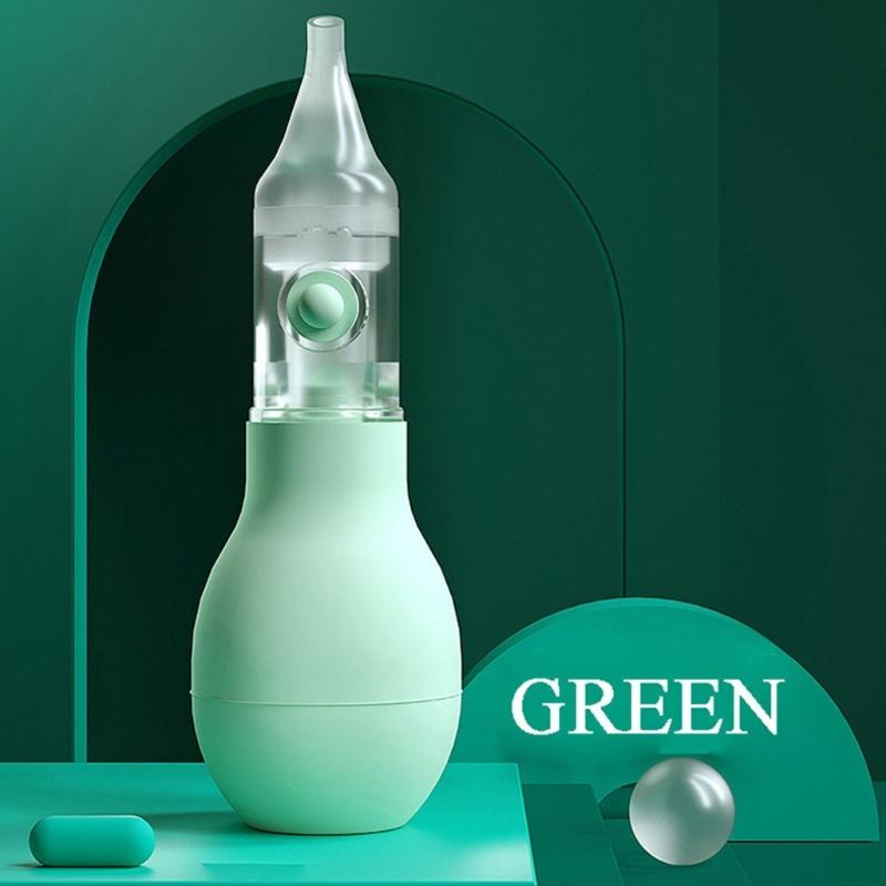 Soft Nasal Aspirator for Baby Nose Vacuum Suction Manual Nose Aspirator Nasal Cleaning Tool Backflow-proof Nose Sucker