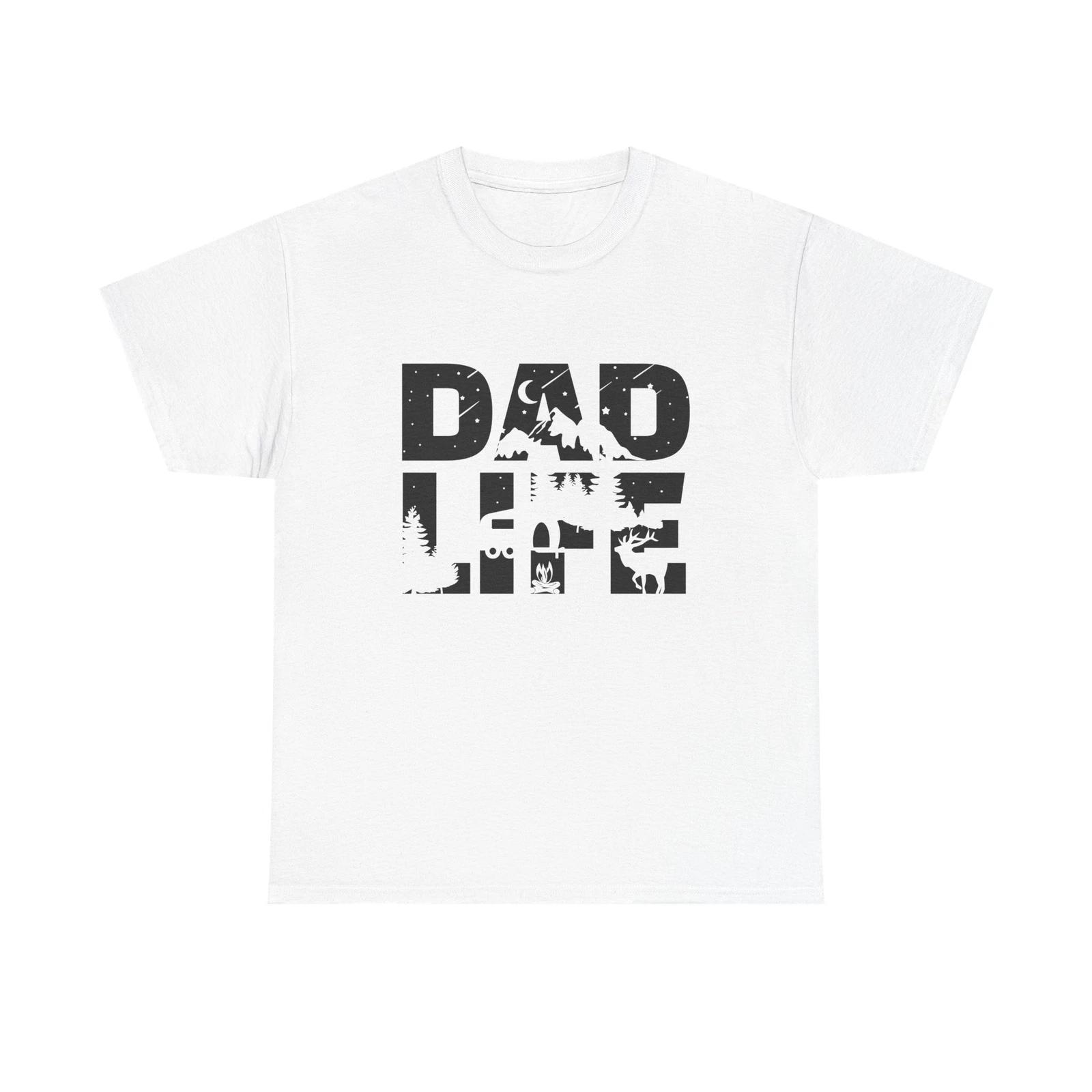 

Dad Life Unisex Heavy Cotton Tee, Perfect Gift for Dads, Father s Day Shirt 4XL