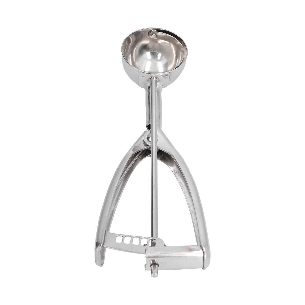 Stainless Steel Ice Cream Scoop Trigger Release Manual Digging Spoon Portion Scoop  For Home