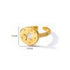 Hollow Little Star Stainless Steel Rings Women Gold Color Open Ring Aesthetic Waterproof Charm Jewelry Wedding Party Accessories