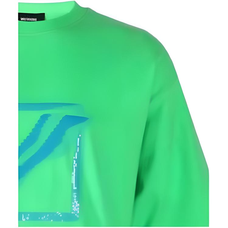 WE11DONE Solid Logo Crew Neck Pullover Straight Cut Short Sleeve T-Shirt Women Tops WDTT121545UNG