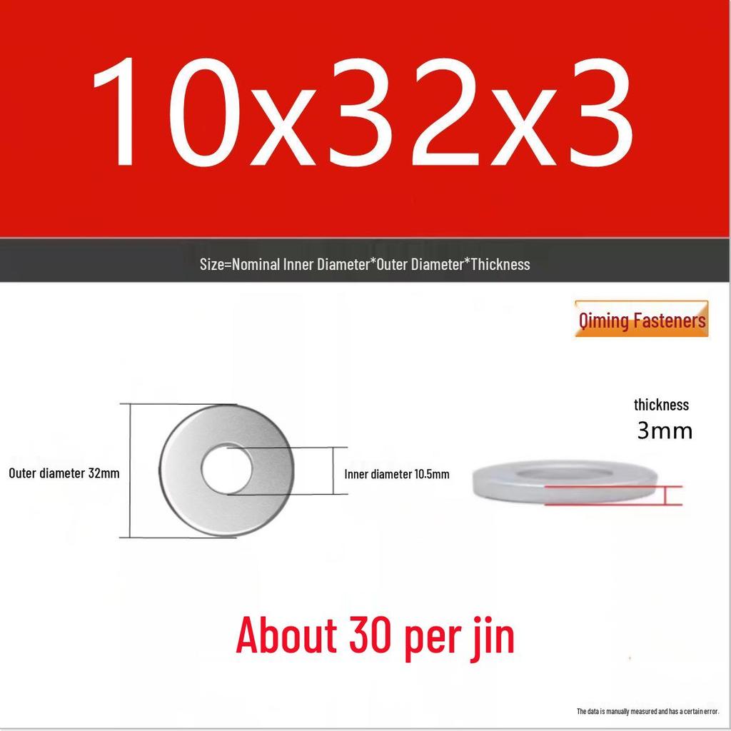 4.8 Grade Galvanized Iron Flat Washer M3-M40 Oversized Metal Screw Gasket Washer