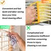 AOCEAN 4 Pcs Blind Cleaner Duster Tool 7-Finger Dusting Cleaner Tool For Window & Air Conditioner Handheld Mini Duster Brush For Wood Blinds Dust