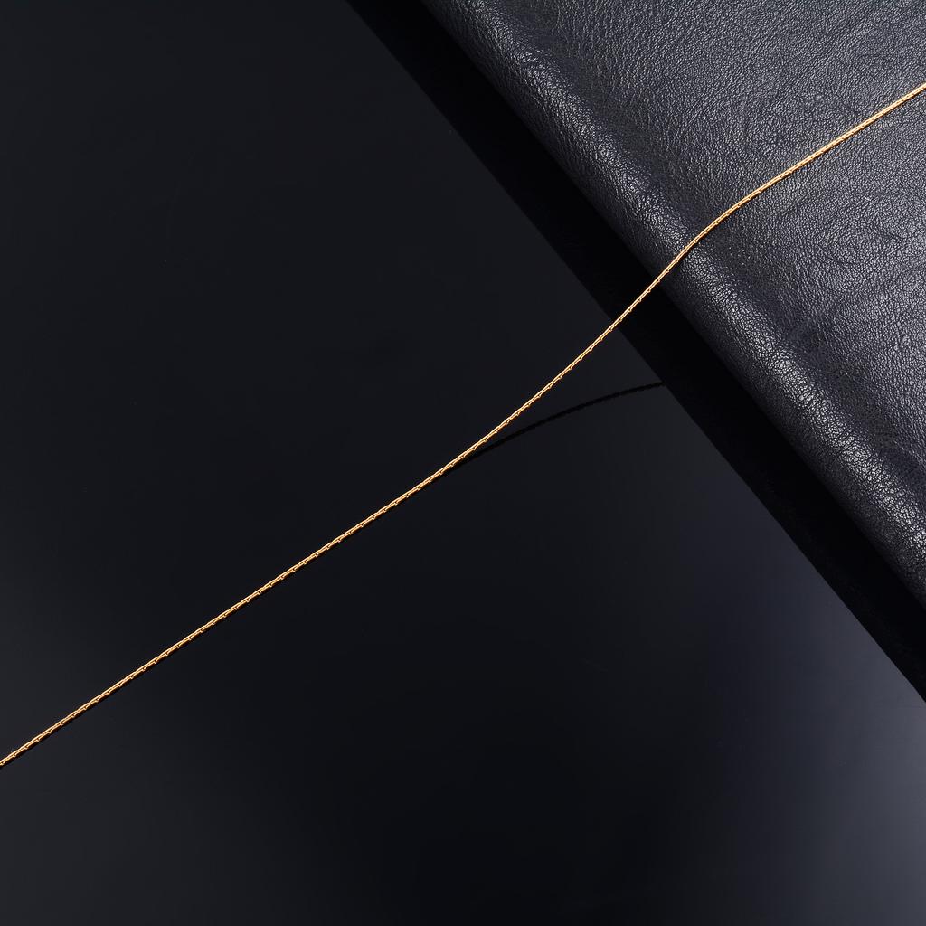 Gold Color Plated Thin Necklace Link Cable Chain 316L Stainless Steel Jewelry Accessories On Neck for Women Ladies Choker Gift