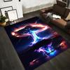Abstract Cloud Explosion with Lightning Design Carpet for Living Room Suitable for Use As an Anti-slip for Living Room Bedroom Sofas