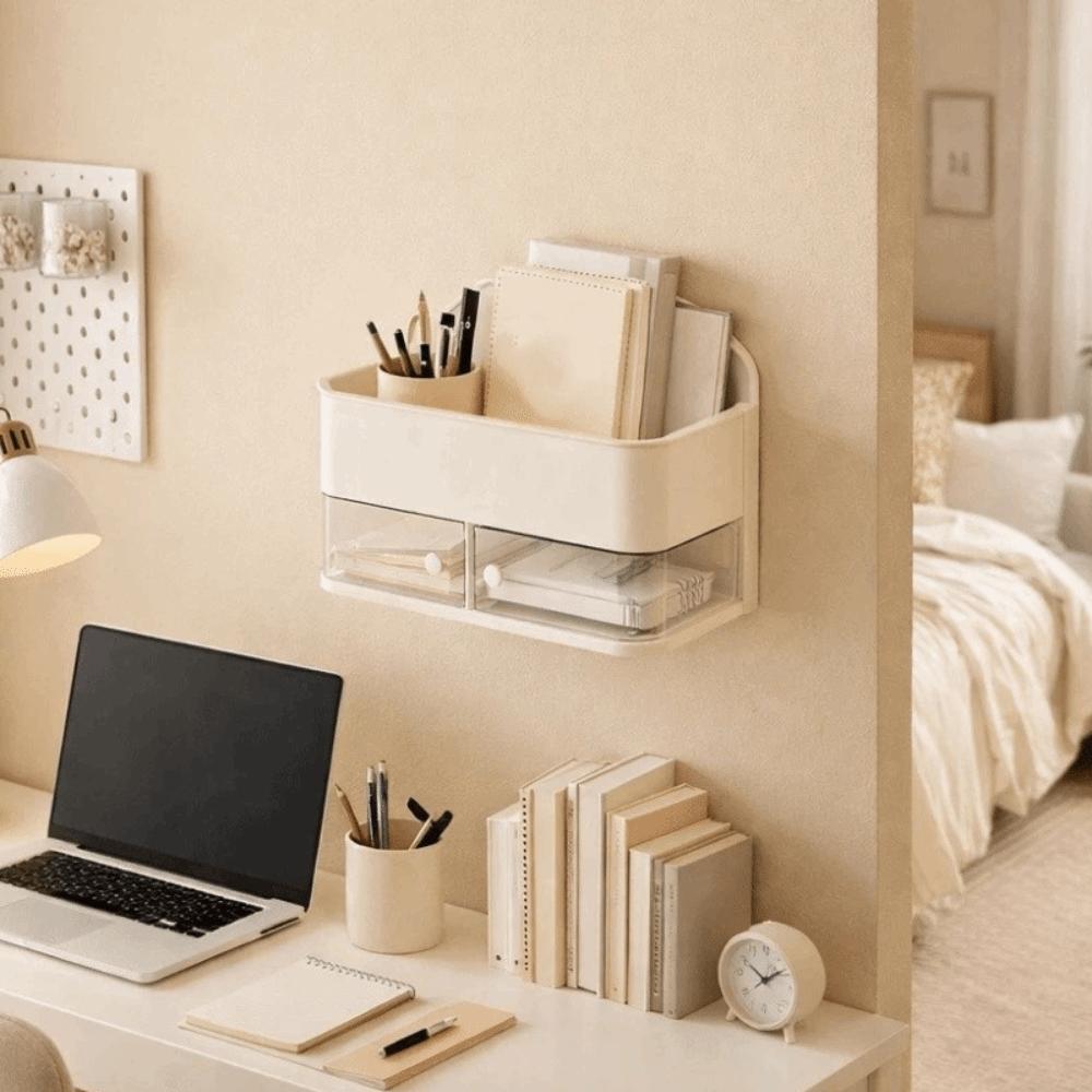 Plastic Bathroom Storage Rack Large Capacity Condiment Storage Box  for Kitchen