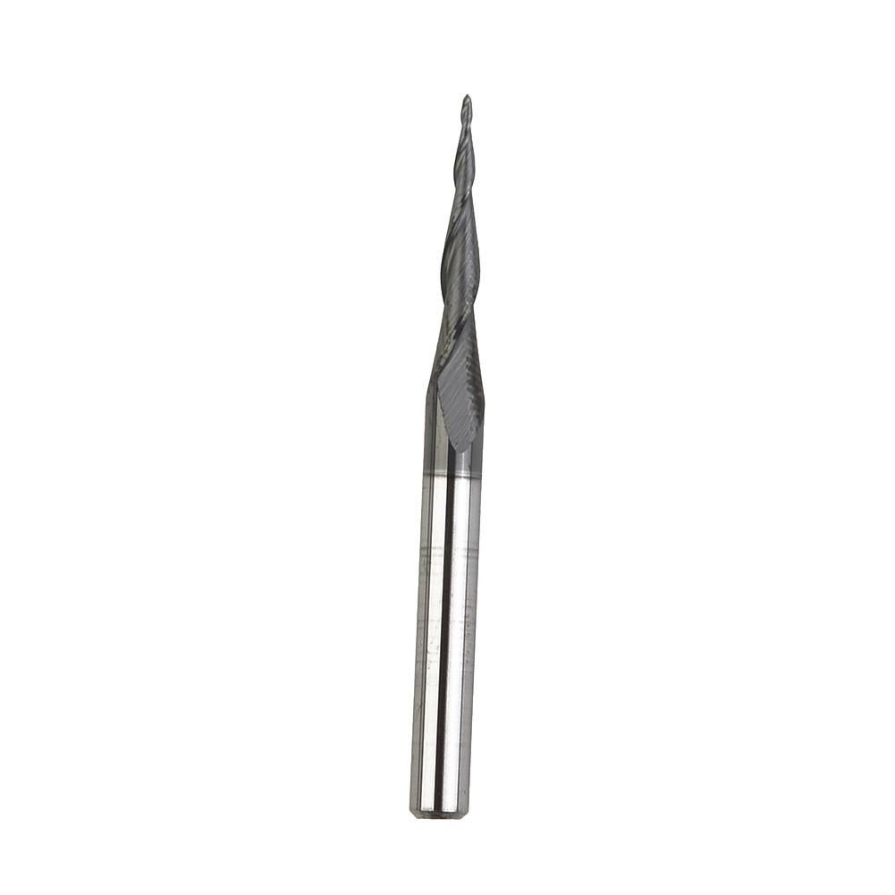 Metalworking End Mill Ball Nose Tungsten Carbide R0.25-D1/8-TiAlN Cast steel