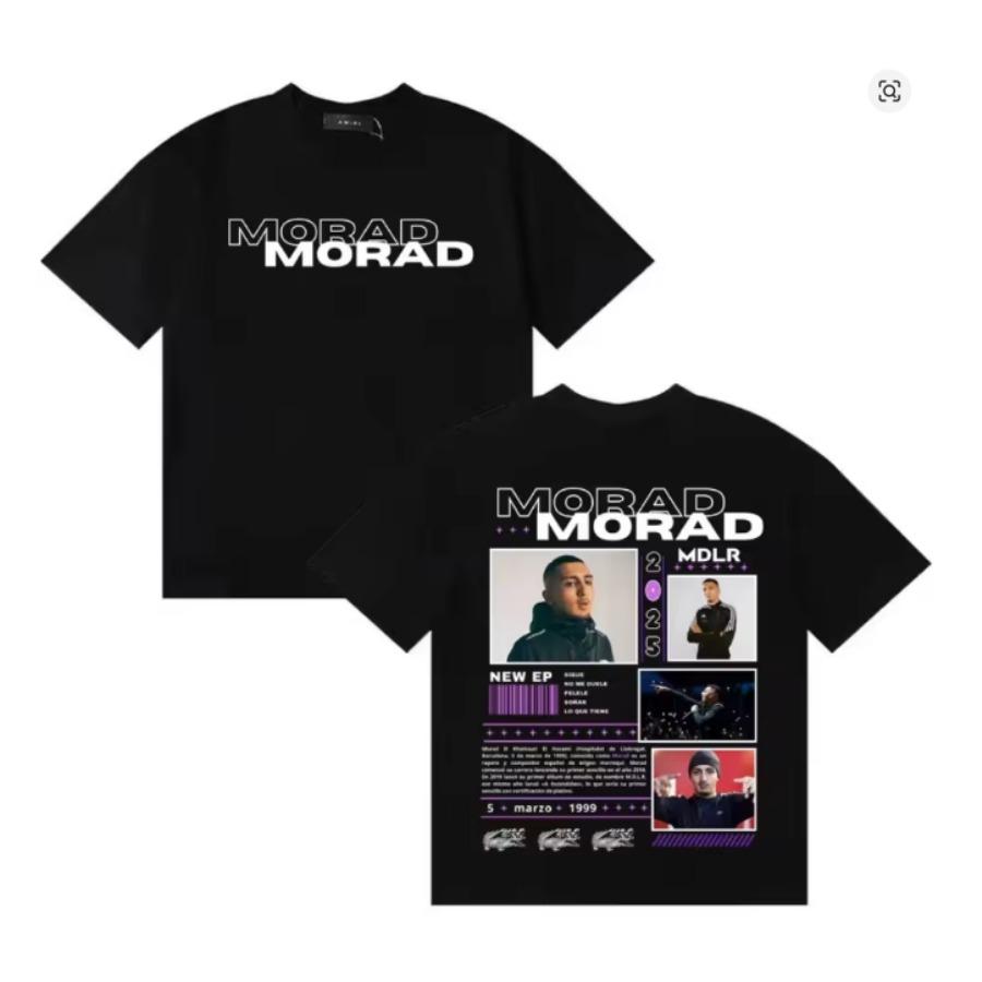 Rapper Morad Mdlr Tour Merch Short Sleeve T Shirt Unisex Unisex Harajuku Tops Vintage Aesthetic Graphics Tshirt Cotton Tees