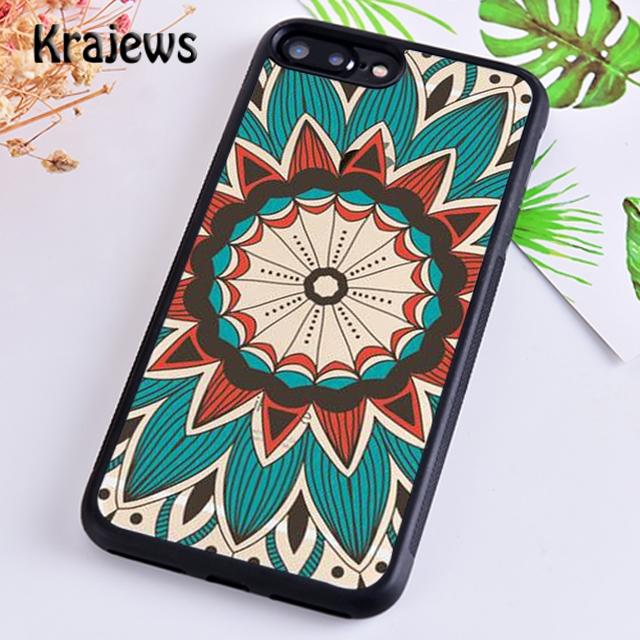Krajews Indian Style Coloful Mandala Phone Case Cover For iPhone 17 Air 16 15 14 Plus 12 Pro Max Coque Fundas