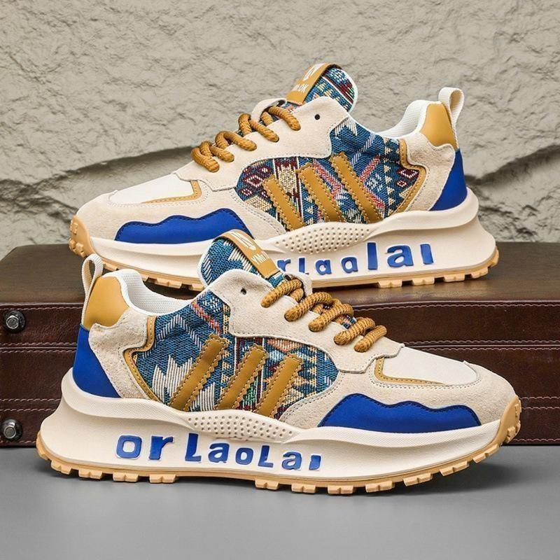 

Men s shoes new spring versatile platform casual shoes youth and youth sports 44 синий